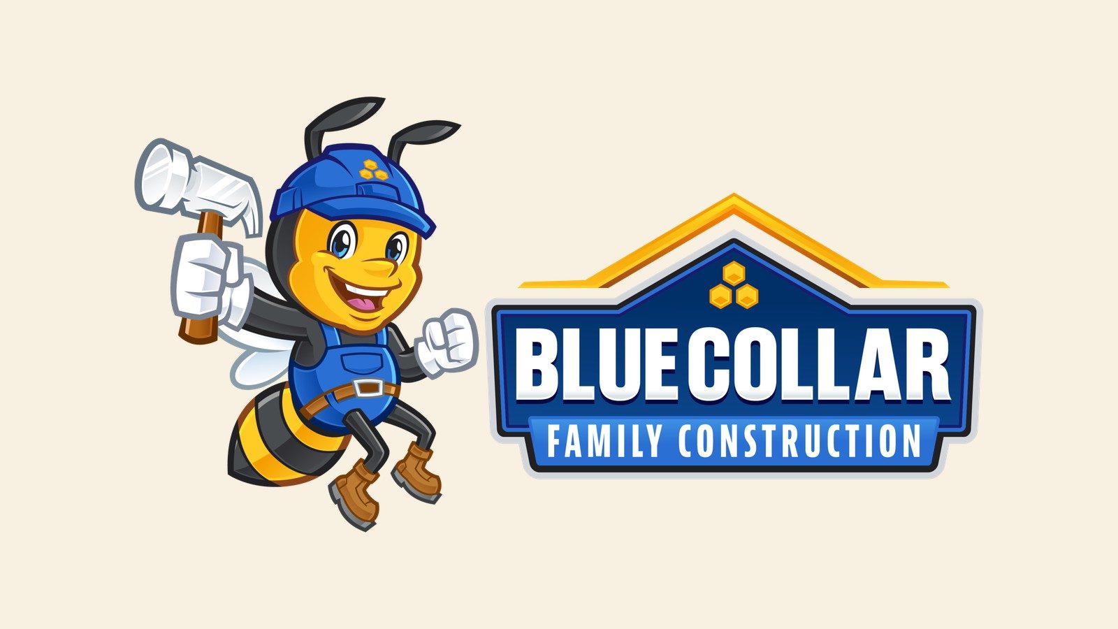 Blue Collar Family Construction — Matt and Putri Bemis — unveils their new brand and logo design. Featured at the 2026 Home & Outdoor Expo.