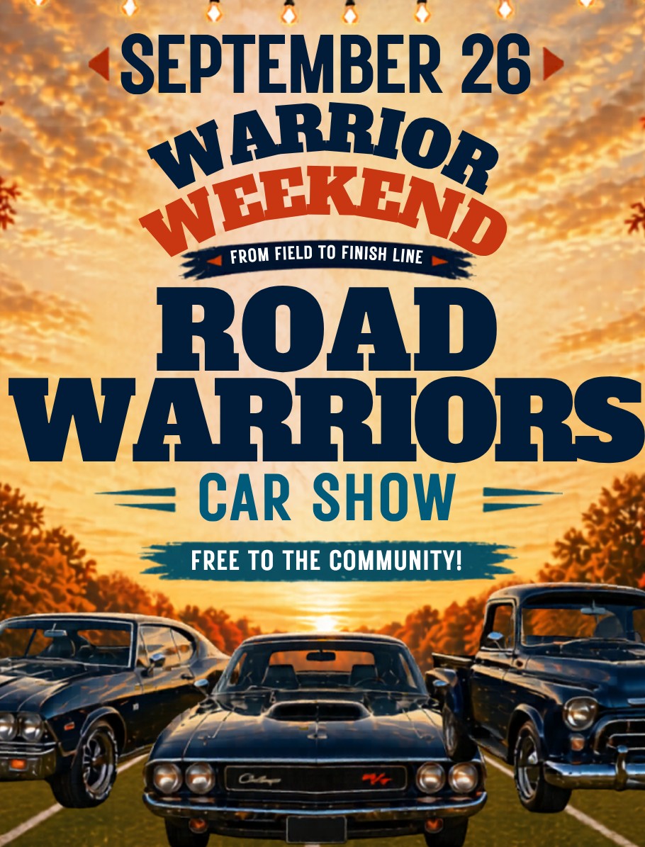 The Road Warriors Car Show runs Saturday, September 26 on the Crosspoint Christian School campus in Klamath Falls.