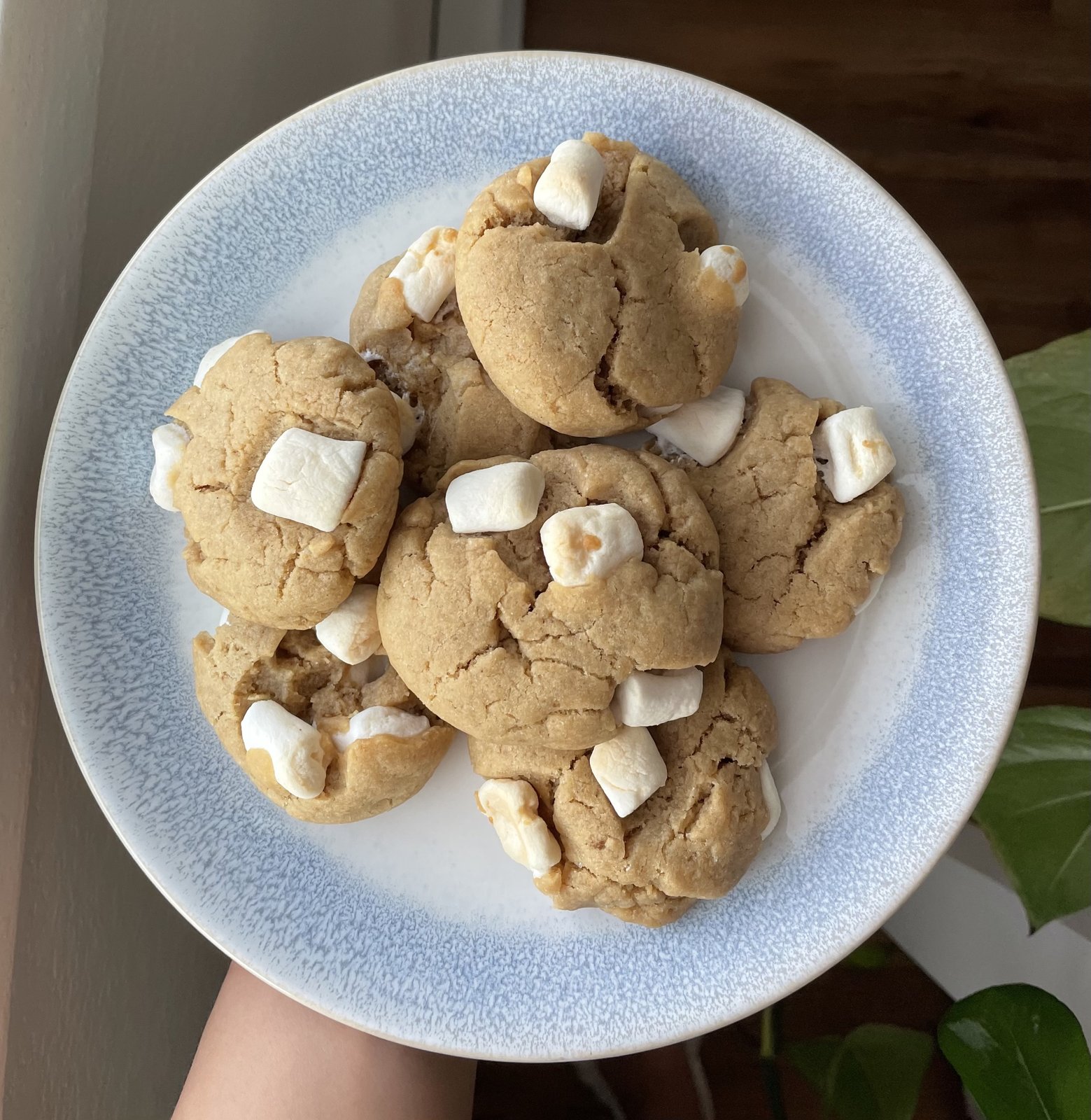 Dairy-Free Fluffy Marshmallow Cookies — peanut butter, brown sugar, and mini marshmallows