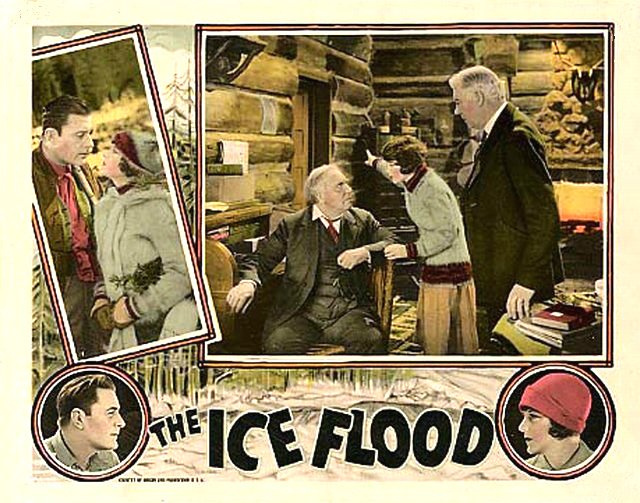 Movie poster from \"The Ice Flood\" (1926), the silent film shot in Klamath Falls.