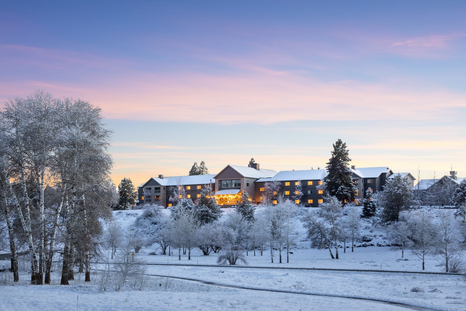 Running Y Resort in winter