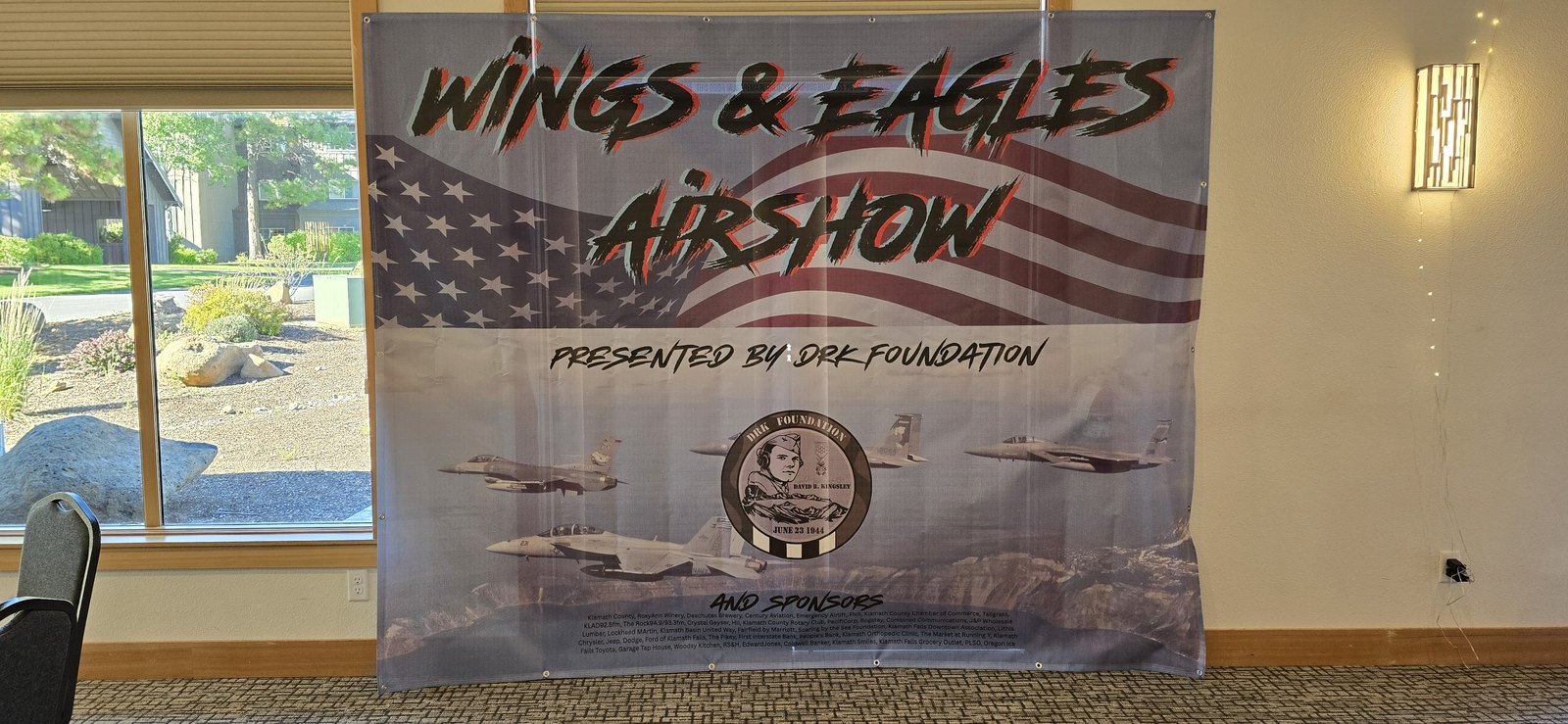 Presented by the David R. Kingsley Foundation, the Wings & Eagles Air Show returns to Kingsley Field July 10–11, 2027. The community campaign kicked off June 6 at the Running Y Resort.