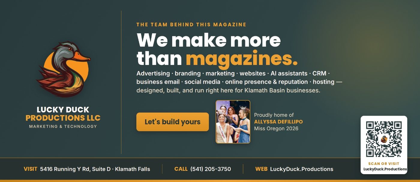 Lucky Duck Productions LLC advertisement in Klamath Living