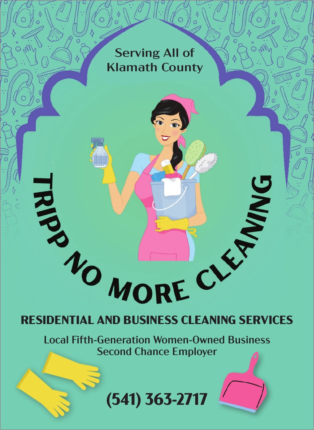 Tripp No More Cleaning LLC advertisement in Klamath Living