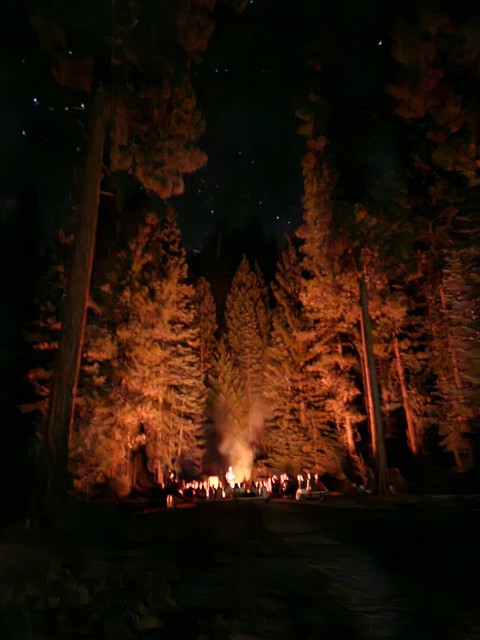 Director Kevin shares the Klamath Tribes Giiwas (Crater Lake) origin story around the campfire
