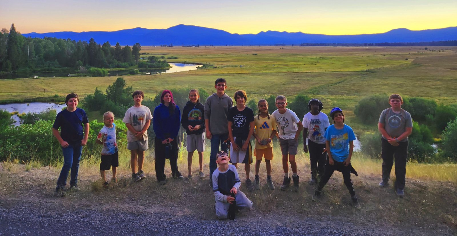 On the last night of camp, everyone hiked out to overlook the basin while reflecting on the week and the native campfire stories told prior
