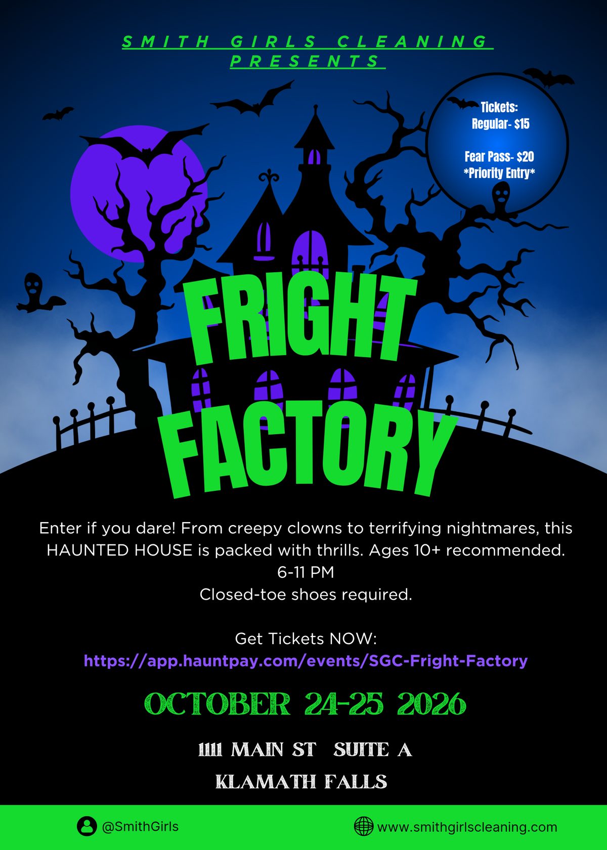 Fright Factory flyer