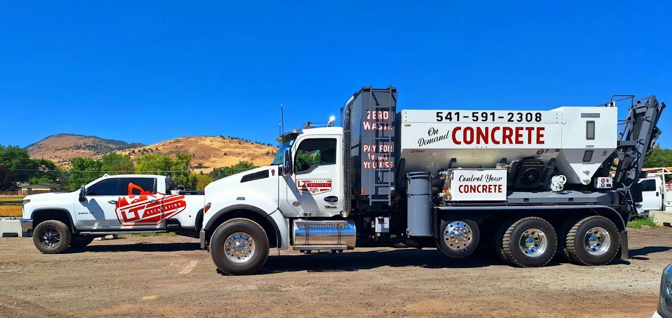 LT Excavating concrete mixer truck