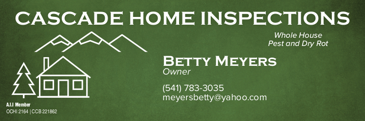 Cascade Home Inspections | Betty Meyers Cascade Home Inspections | Betty Meyers